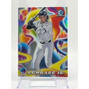 2025 Bowman Chrome George Lombard Melt Mashers Refractor New York Yankees